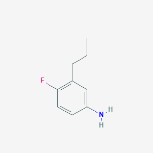 molecular formula C9H12FN B14767200 4-Fluoro-3-propylaniline 