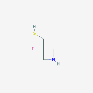 molecular formula C4H8FNS B14767247 (3-Fluoroazetidin-3-yl)methanethiol 