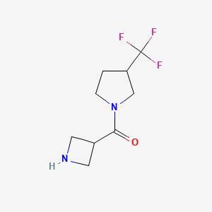 molecular formula C9H13F3N2O B1476733 Azetidin-3-yl(3-(trifluoromethyl)pyrrolidin-1-yl)methanone CAS No. 1870830-76-4