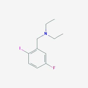 molecular formula C11H15FIN B14767350 N-ethyl-N-(5-fluoro-2-iodobenzyl)ethanamine 
