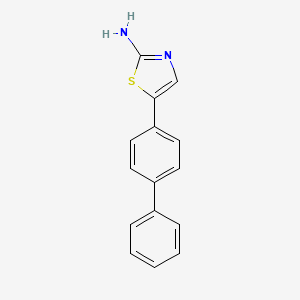 molecular formula C15H12N2S B14767366 5-([1,1'-Biphenyl]-4-yl)thiazol-2-amine 