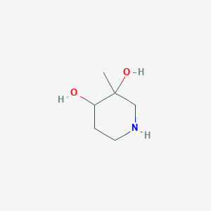 molecular formula C6H13NO2 B14767463 3-Methylpiperidine-3,4-diol 
