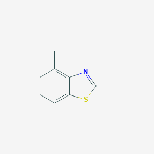 molecular formula C9H9NS B147675 2,4-Dimethylbenzo[d]thiazole CAS No. 5262-63-5