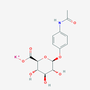 molecular formula C14H16KNO8 B14767626 Paracetamol glucuronide potassium salt 