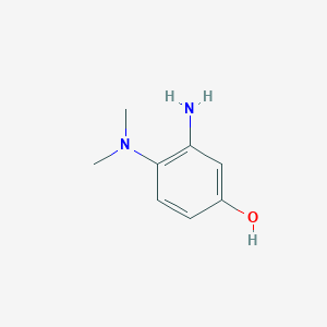 molecular formula C8H12N2O B14767642 3-Amino-4-(dimethylamino)phenol 