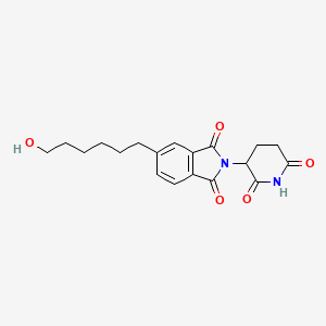 molecular formula C19H22N2O5 B14767670 Thalidomide-5'-C6-OH 