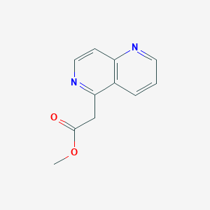 molecular formula C11H10N2O2 B14767711 methyl 2-(1,6-naphthyridin-5-yl)acetate 
