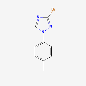 molecular formula C9H8BrN3 B14767759 3-Bromo-1-(p-tolyl)-1H-1,2,4-triazole 