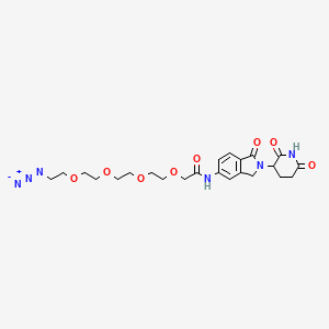 molecular formula C23H30N6O8 B14767774 Lenalidomide-5'--acetamido-O-PEG3-C2-azide 