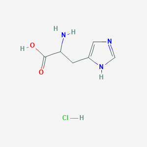 molecular formula C6H10ClN3O2 B147678 L-Histidine hydrochloride CAS No. 645-35-2