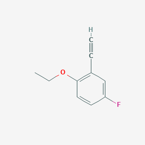 molecular formula C10H9FO B14767809 1-Ethoxy-2-ethynyl-4-fluorobenzene 