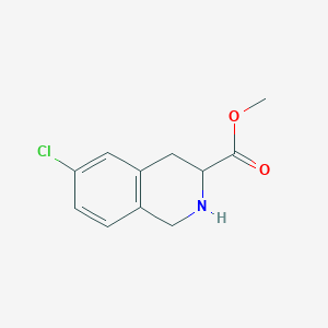 molecular formula C11H12ClNO2 B14767836 Methyl 6-chloro-1,2,3,4-tetrahydroisoquinoline-3-carboxylate 