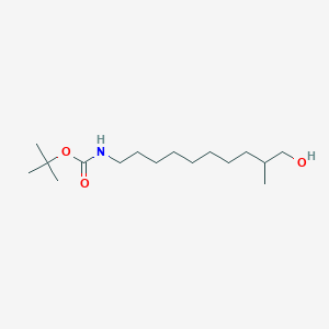 molecular formula C16H33NO3 B14767852 tert-Butyl (10-hydroxy-9-methyldecyl)carbamate 