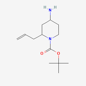 molecular formula C13H24N2O2 B14767875 tert-Butyl 2-allyl-4-aminopiperidine-1-carboxylate 