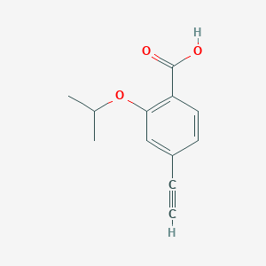 molecular formula C12H12O3 B14767944 4-Ethynyl-2-isopropoxybenzoic acid 