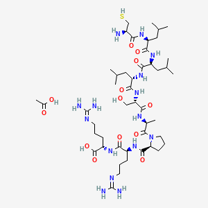 molecular formula C46H85N15O13S B14768109 p5 Ligand for Dnak and DnaJ acetate 