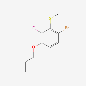 molecular formula C10H12BrFOS B14768310 (6-Bromo-2-fluoro-3-propoxyphenyl)(methyl)sulfane 