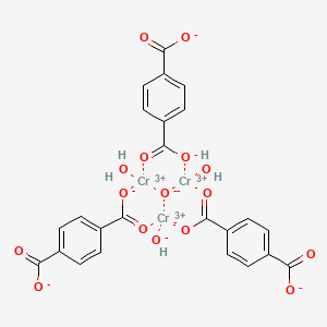 molecular formula C24H17Cr3O16 B14768333 chromium(3+);oxygen(2-);terephthalate;hydroxide;dihydrate 