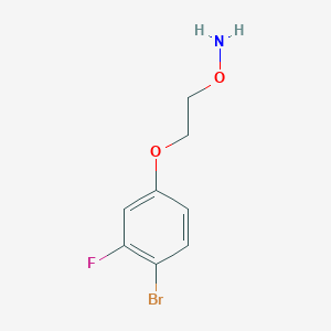 molecular formula C8H9BrFNO2 B14768442 O-(2-(4-Bromo-3-fluorophenoxy)ethyl)hydroxylamine 