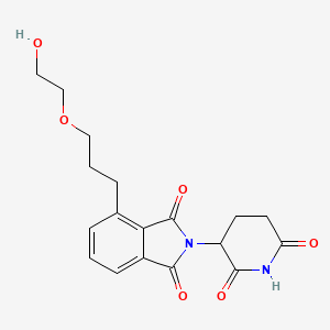 molecular formula C18H20N2O6 B14768463 Thalidomide-C3-PEG1-OH 