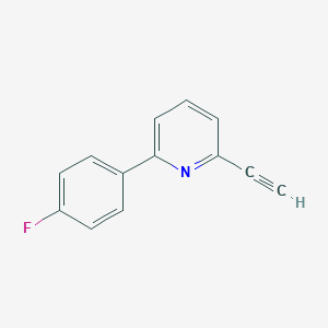 molecular formula C13H8FN B14768464 2-Ethynyl-6-(4-fluorophenyl)pyridine 
