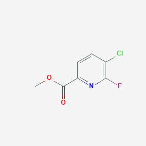 molecular formula C7H5ClFNO2 B14768553 Methyl 5-chloro-6-fluoropicolinate 