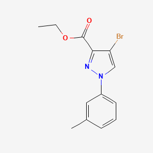 molecular formula C13H13BrN2O2 B14768582 Ethyl 4-bromo-1-(m-tolyl)-1H-pyrazole-3-carboxylate 