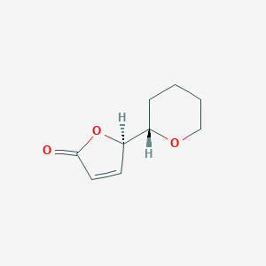 molecular formula C9H12O3 B147686 5-(Tetrahydro-2'H-pyran-2'-yl)-2(5H)-furanone CAS No. 137881-51-7