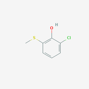 molecular formula C7H7ClOS B14768613 2-Chloro-6-(methylthio)phenol 