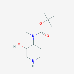 molecular formula C11H22N2O3 B14768841 cis-4-(Boc-methylamino)-3-hydroxypiperidine 
