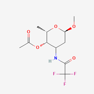 molecular formula C11H16F3NO5 B14768851 Methyl N-Trifluoroacetyl-4-acetyl-daunosaminide 