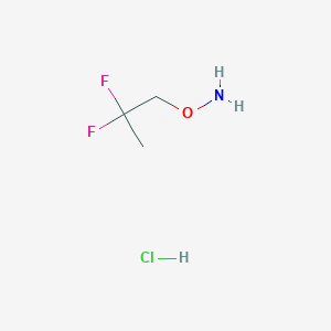 molecular formula C3H8ClF2NO B14768863 O-(2,2-difluoropropyl)hydroxylamine hydrochloride 