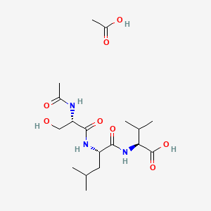 molecular formula C18H33N3O8 B14768928 Fas C-Terminal Tripeptide Acetate 
