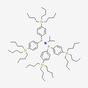 molecular formula C75H131NP2Si4 B14768987 iPrN[P(C6H4-p-Si(nBu)3)2]2 