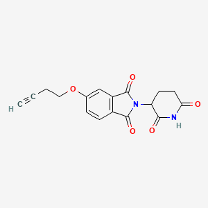molecular formula C17H14N2O5 B14769071 Thalidomide-5'-O-C2-alkyne 