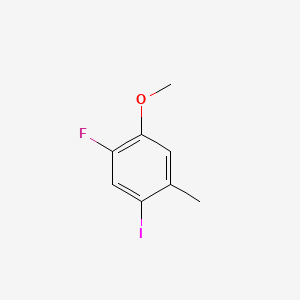 molecular formula C8H8FIO B14769099 1-Fluoro-5-iodo-2-methoxy-4-methylbenzene 