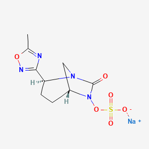 molecular formula C9H11N4NaO6S B14769111 Antibacterial agent 55 