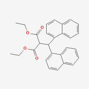 molecular formula C28H26O4 B14769147 Diethyl 2-(dinaphthalen-1-ylmethyl)propanedioate CAS No. 7597-92-4