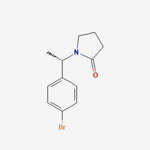 molecular formula C12H14BrNO B14769167 (S)-1-(1-(4-Bromophenyl)ethyl)pyrrolidin-2-one 