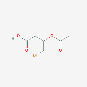 molecular formula C6H9BrO4 B14769168 3-Acetoxy-4-bromobutanoic acid 