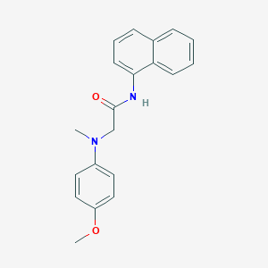 molecular formula C20H20N2O2 B14769177 2-((4-Methoxyphenyl)(methyl)amino)-N-(naphthalen-1-yl)acetamide 