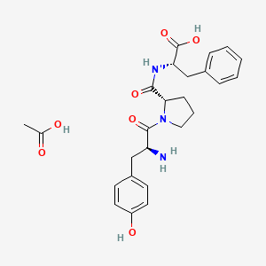 molecular formula C25H31N3O7 B14769198 b-Casomorphin (1-3) Acetate 