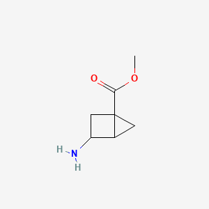 molecular formula C7H11NO2 B14769249 Methyl 3-aminobicyclo[2.1.0]pentane-1-carboxylate 