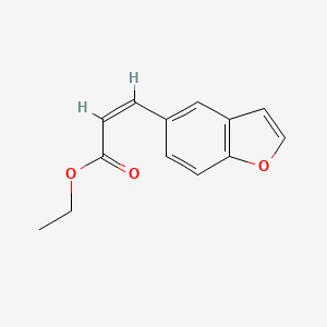 molecular formula C13H12O3 B14769396 (Z)-ethyl-3-(benzo[b]furan-5-yl)acrylate 