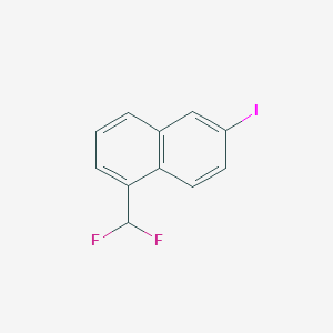 molecular formula C11H7F2I B14769479 1-(Difluoromethyl)-6-iodonaphthalene 