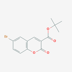 molecular formula C14H13BrO4 B14769501 tert-Butyl 6-bromo-2-oxo-2H-chromene-3-carboxylate 