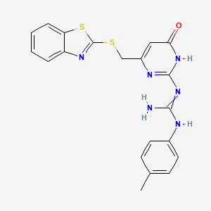 molecular formula C20H18N6OS2 B14769515 Nsp13 inhibitor 5645-0236 