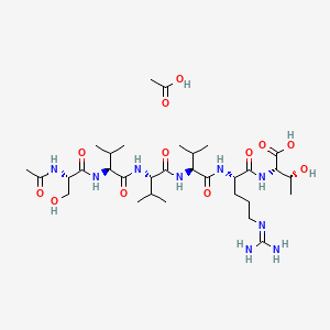 molecular formula C32H59N9O12 B14769562 Acetyl hexapeptide 38 Acetate 