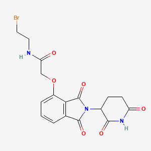 molecular formula C17H16BrN3O6 B14769625 Thalidomide-O-acetamido-C2-Br 