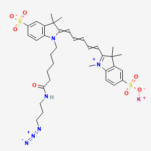 molecular formula C35H43KN6O7S2 B14769643 Sulfo-Cyanine5 azide 
